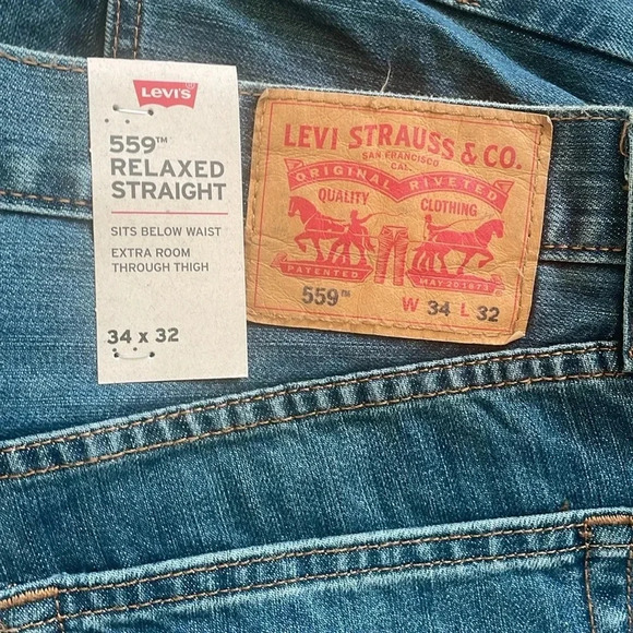 Men’s Levi’s 559 Relaxed Straight Jeans - Picture 3 of 4